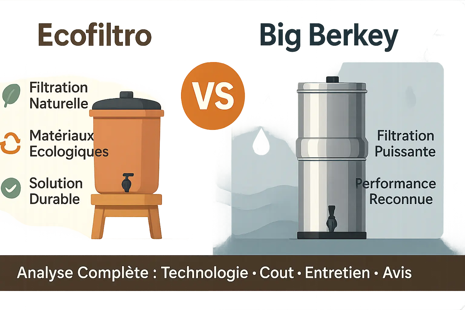 Comparaison Ecofiltro et Big Berkey
