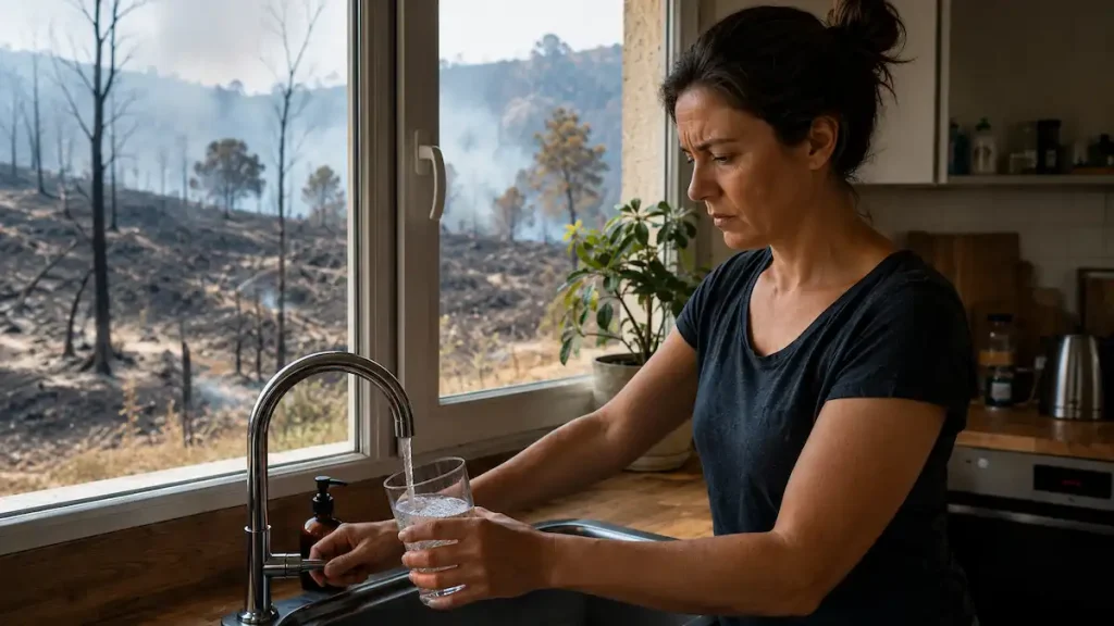 Incendies et pollution de l’'eau - dangers et filtration